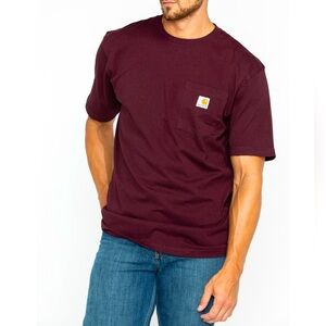 NWT! CARHARTT MEN'S LOOSE FIT
HEAVYWEIGHT LOGO POCKET WORK T-SHIRT SMALL